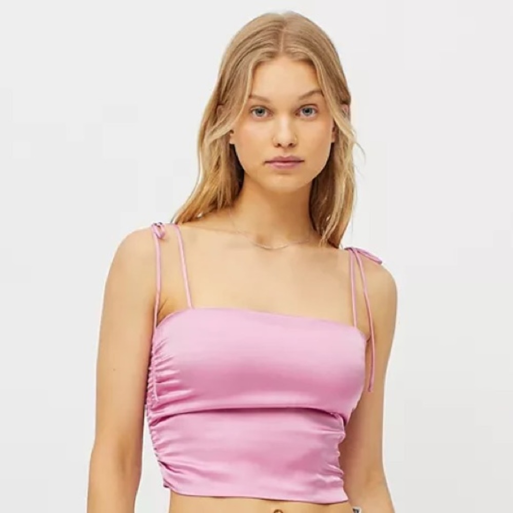 NWT UO Pink Bella Tie-Shoulder Cami